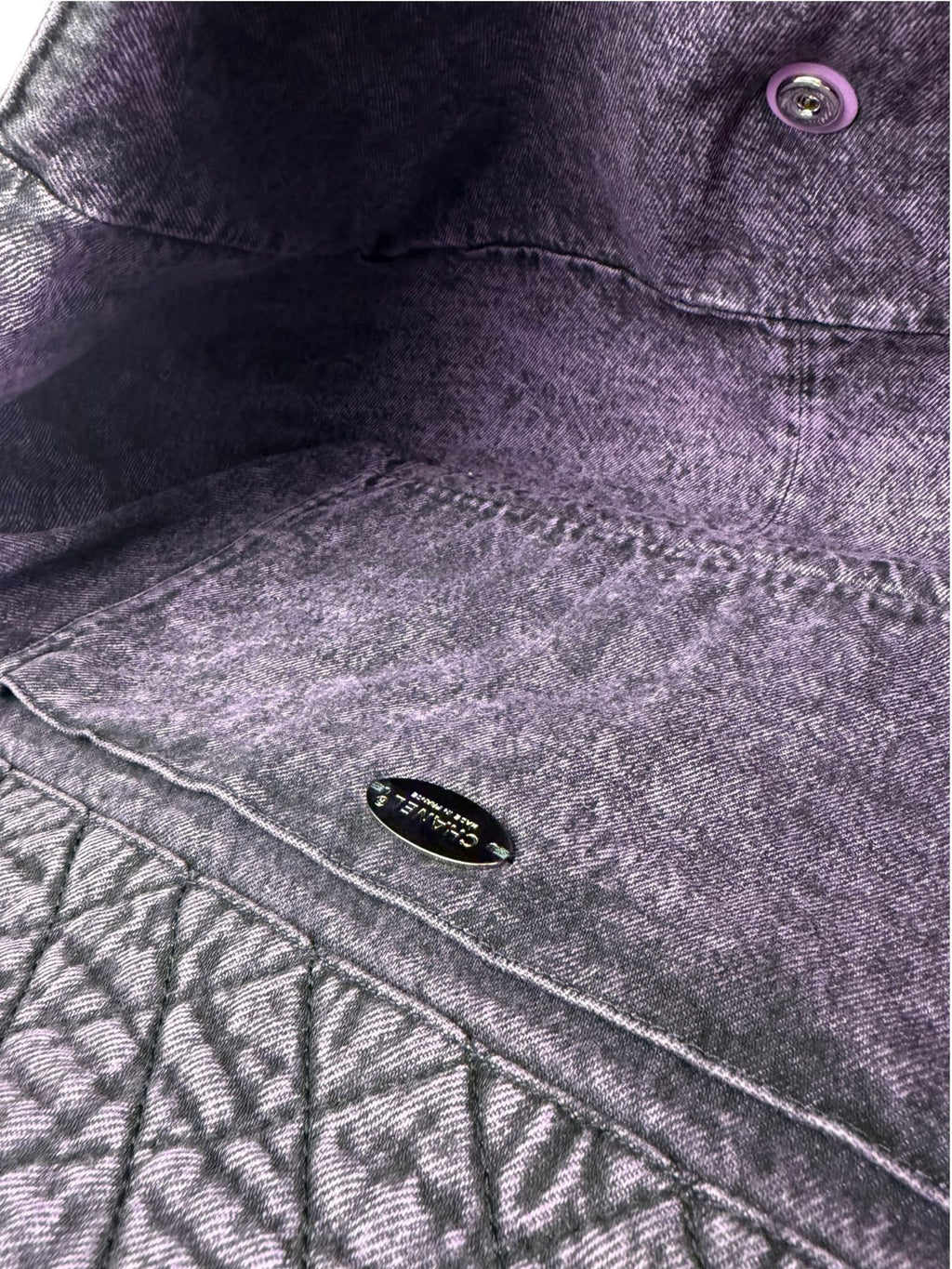 Chanel Purple Denimpressions XXL Flap Bag 2019