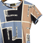 Fendi FF Logo Short Sleeve Top Blue