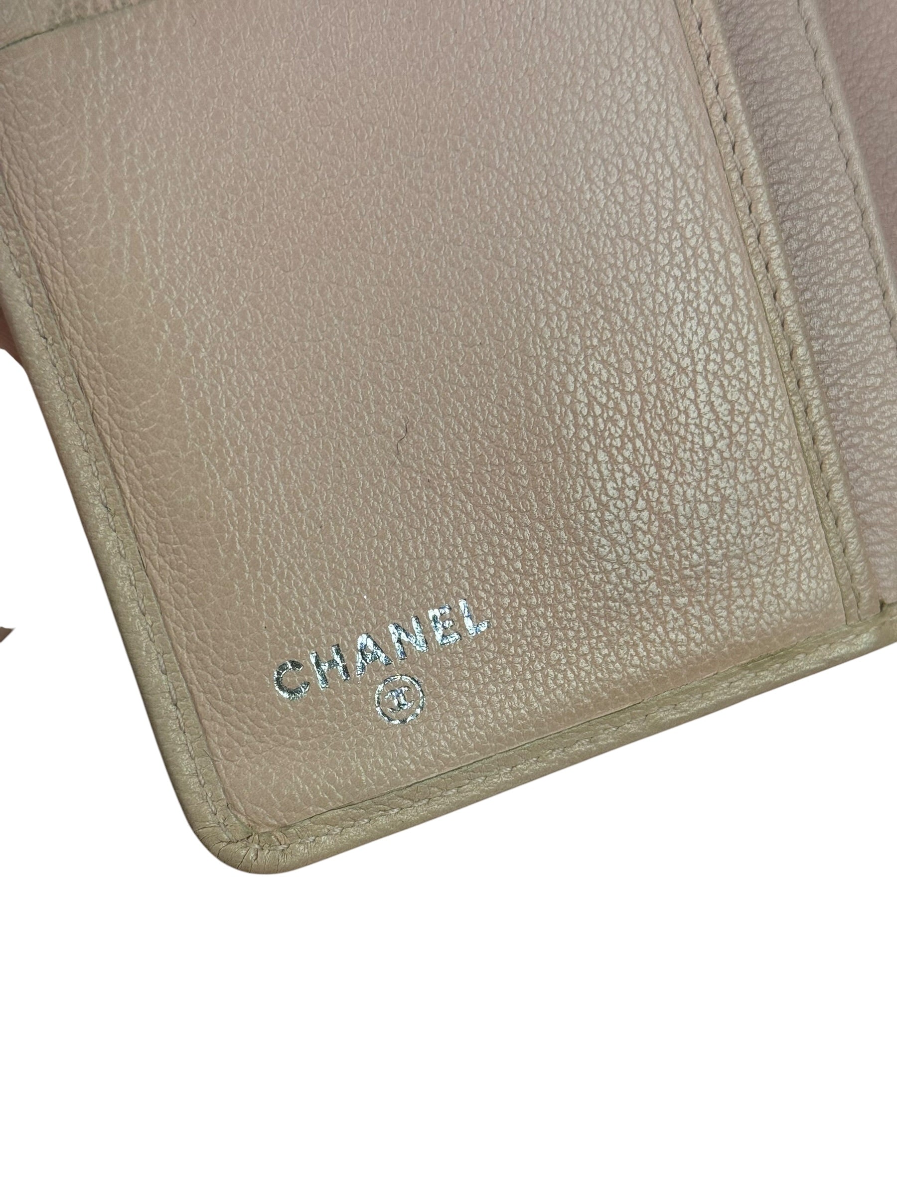 Chanel Light Pink Flower CC Snap Wallet 2011