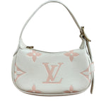 Louis Vuitton White Leather Monogram Moon Empreinte Pochette