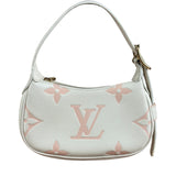 Louis Vuitton White Leather Monogram Moon Empreinte Pochette