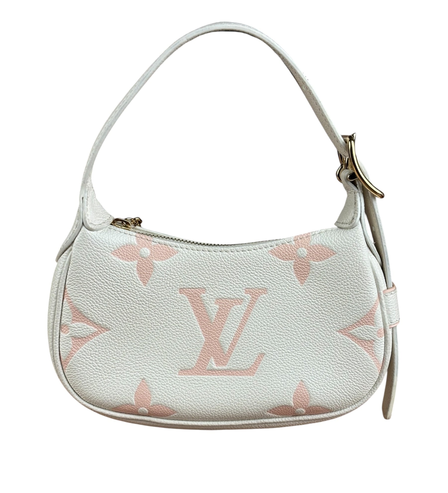 Louis Vuitton White Leather Monogram Moon Empreinte Pochette