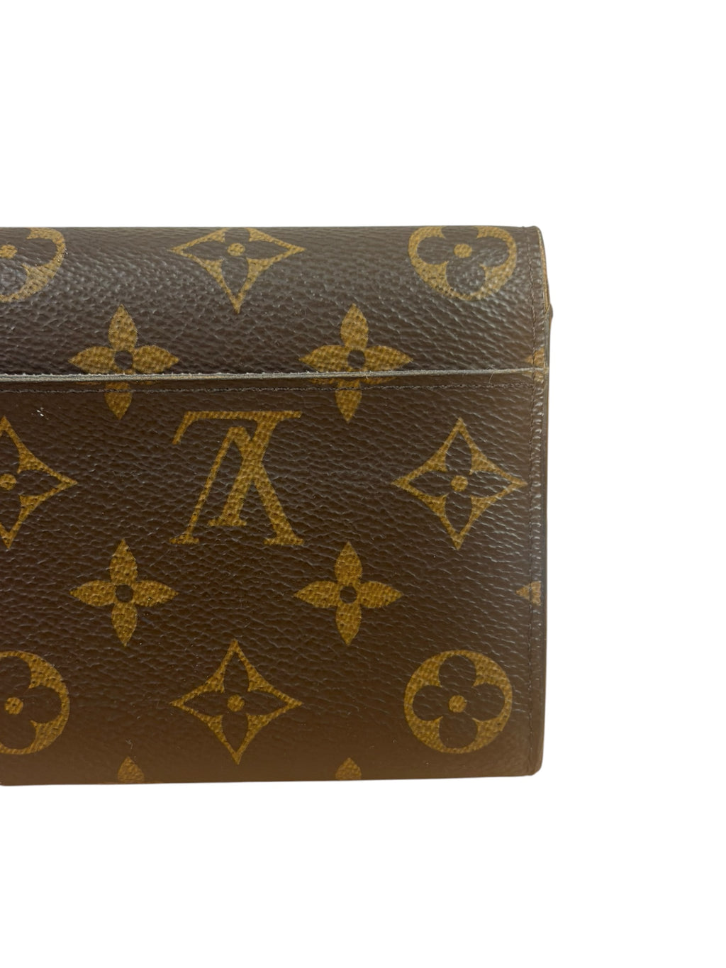 Louis Vuitton Monogram Sarah Flap Long Wallet