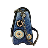 Louis Vuitton Blue Aztec Epi Leather Twist MM Bag