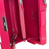 Chanel Rare Pink Plexi Brick Lego Clutch/Shoulder Bag 2014