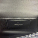 Alexander McQueen Denim Jeweled Knuckle Shoulder Bag