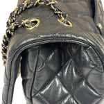 Chanel Black Quilted Caviar Jumbo Flap Bag 2021