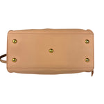 YSL Vintage Classic Y Cabas Peach Leather 2Way Handbag