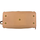 YSL Vintage Classic Y Cabas Peach Leather 2Way Handbag