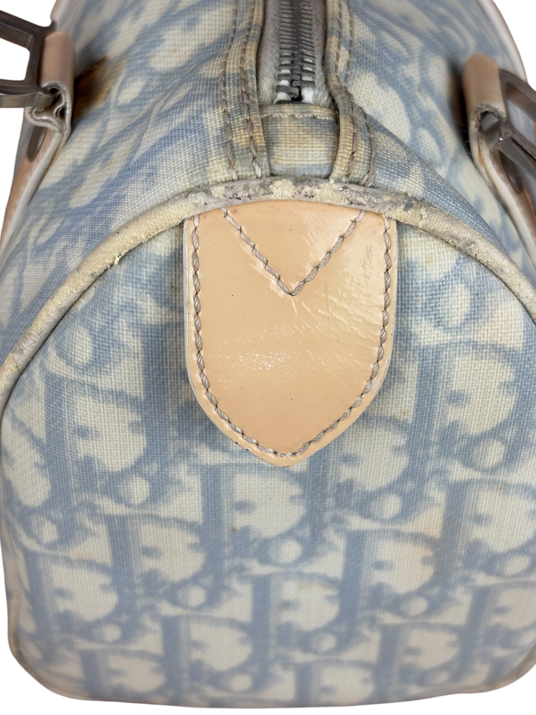 Christian Dior Vintage Trotter Canvas Mini Boston Bag