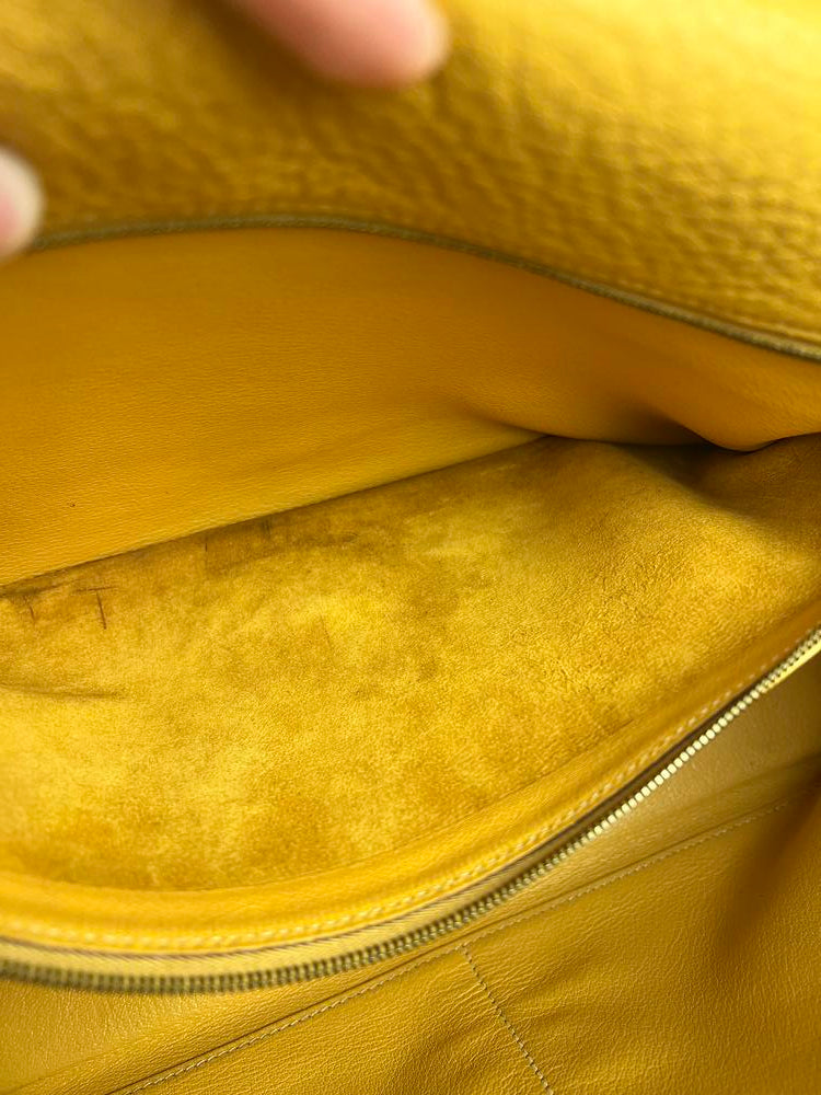 Hermes Kelly 35 Ambre Togo Gold 1997 Handbag