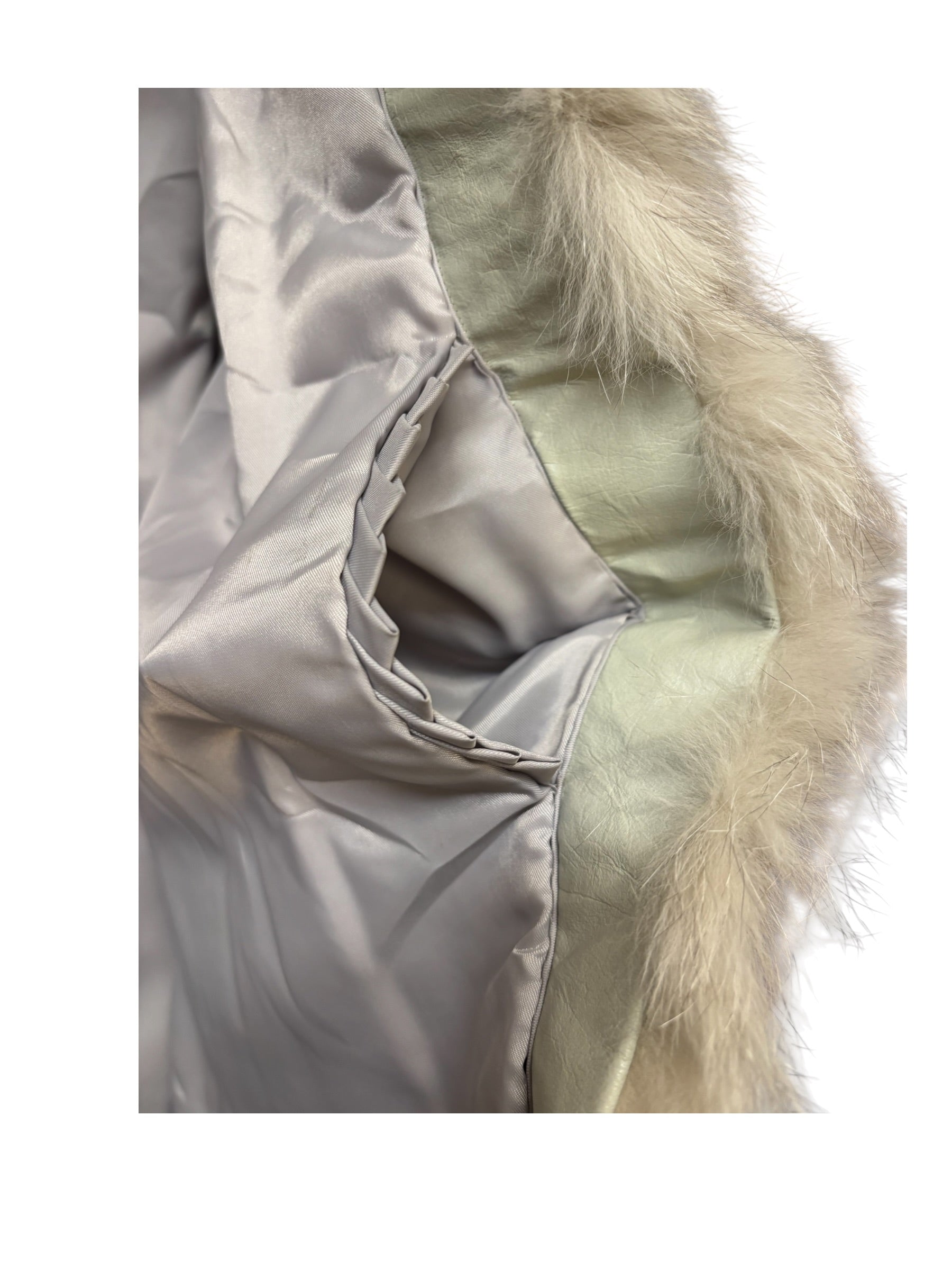 Vintage Off-White Saga Fox Fur Coat