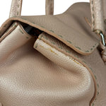 Fendi Light Pink Metallic Vintage Selleria Stitch Lina Handbag