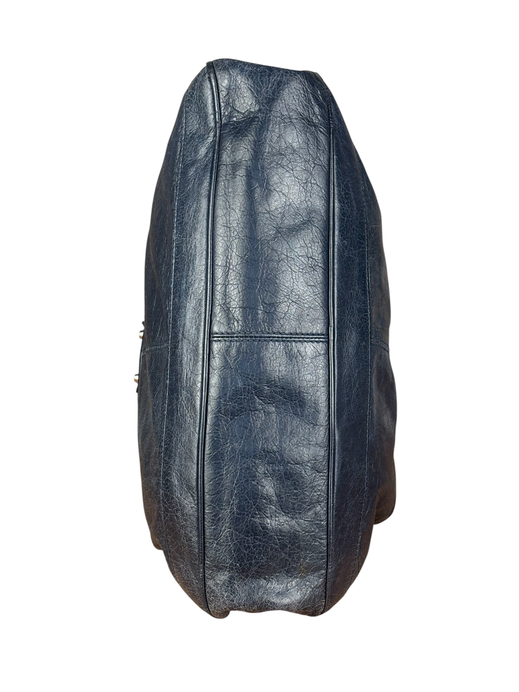 Balenciaga Navy Motocross Classic Bridge Bag