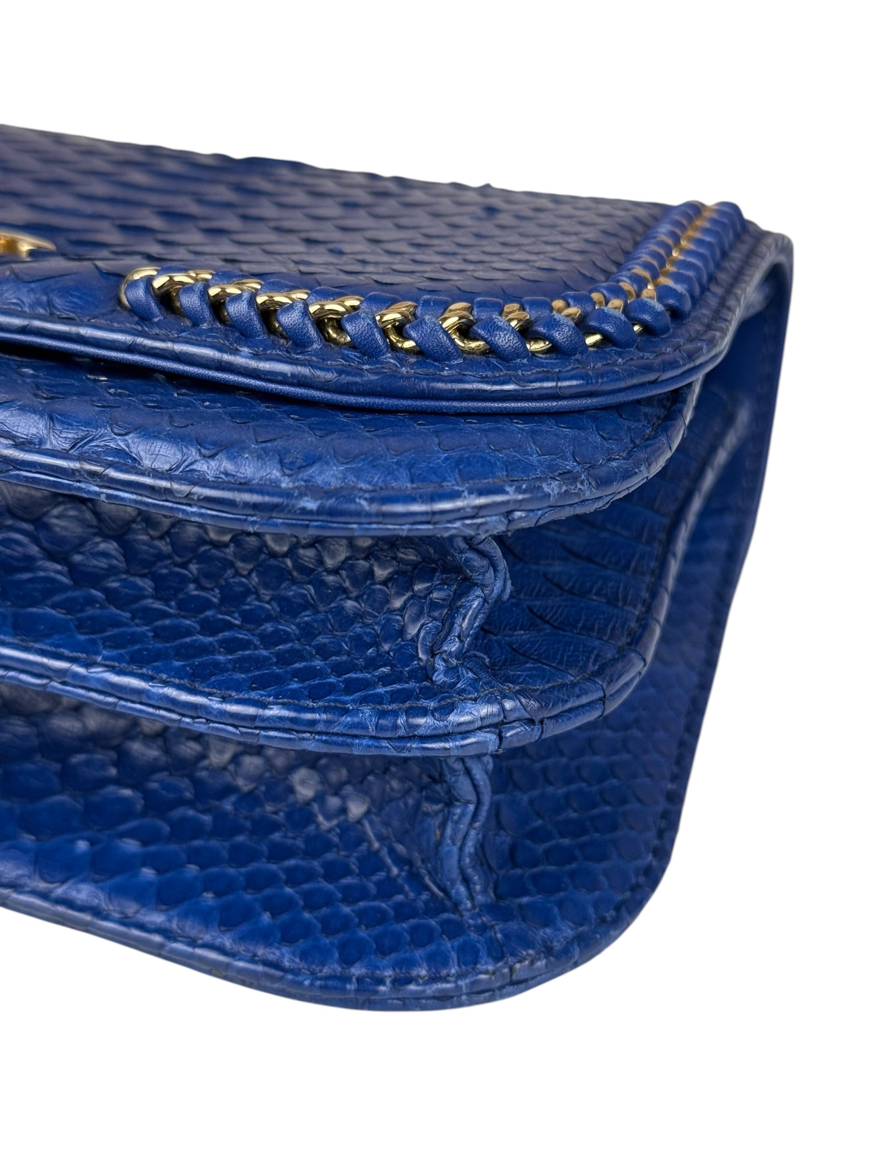 Chanel Braided Chic Python Flap Bag 2017