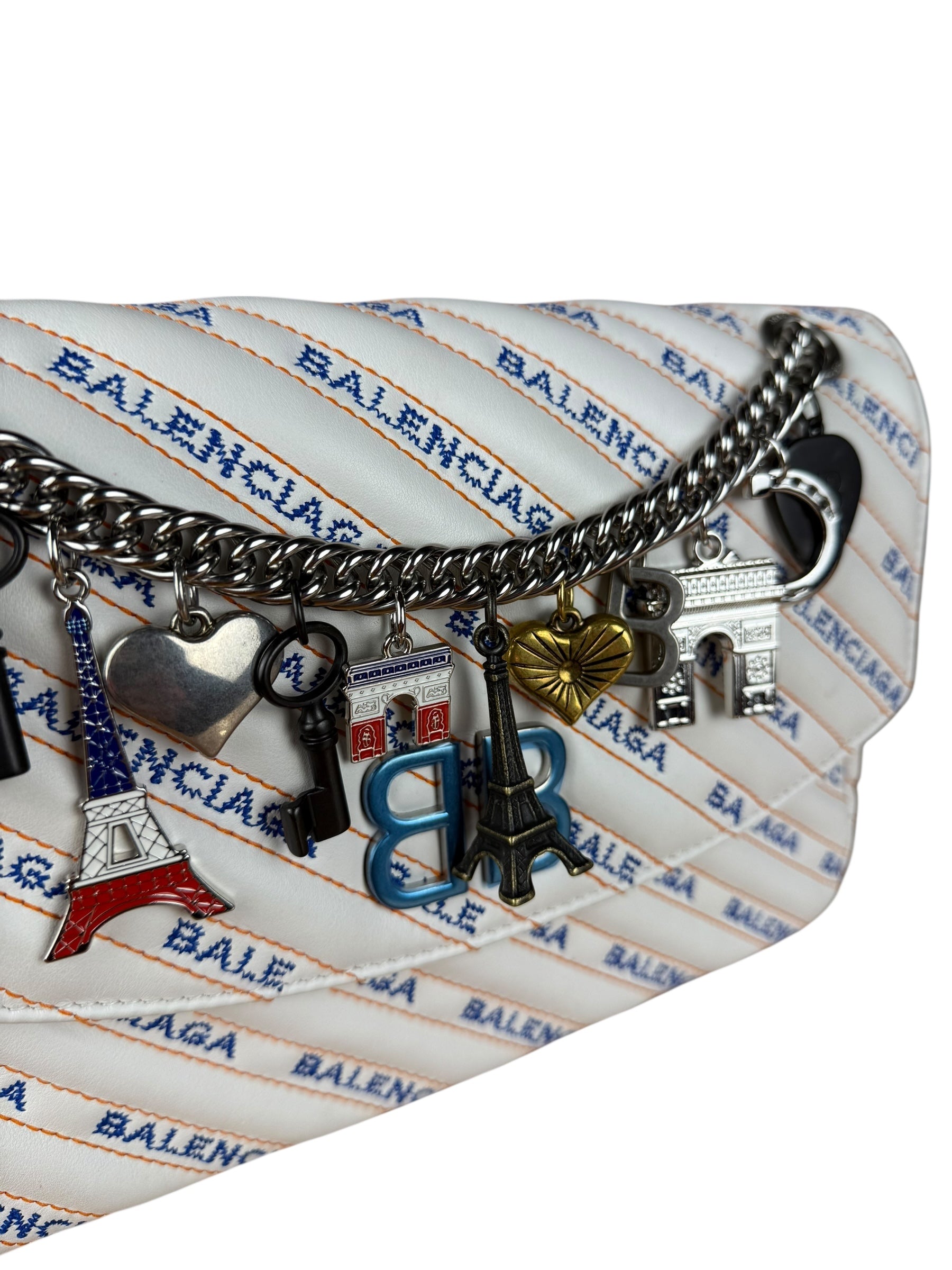 Balenciaga Calfskin Leather Souvenir Charm Bag w/ Dust Bag