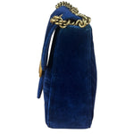 Gucci GG Blue Velvet Marmont Shoulder Bag