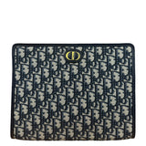 Dior Blue Oblique 30 Montaigne Dea Clutch Pouch