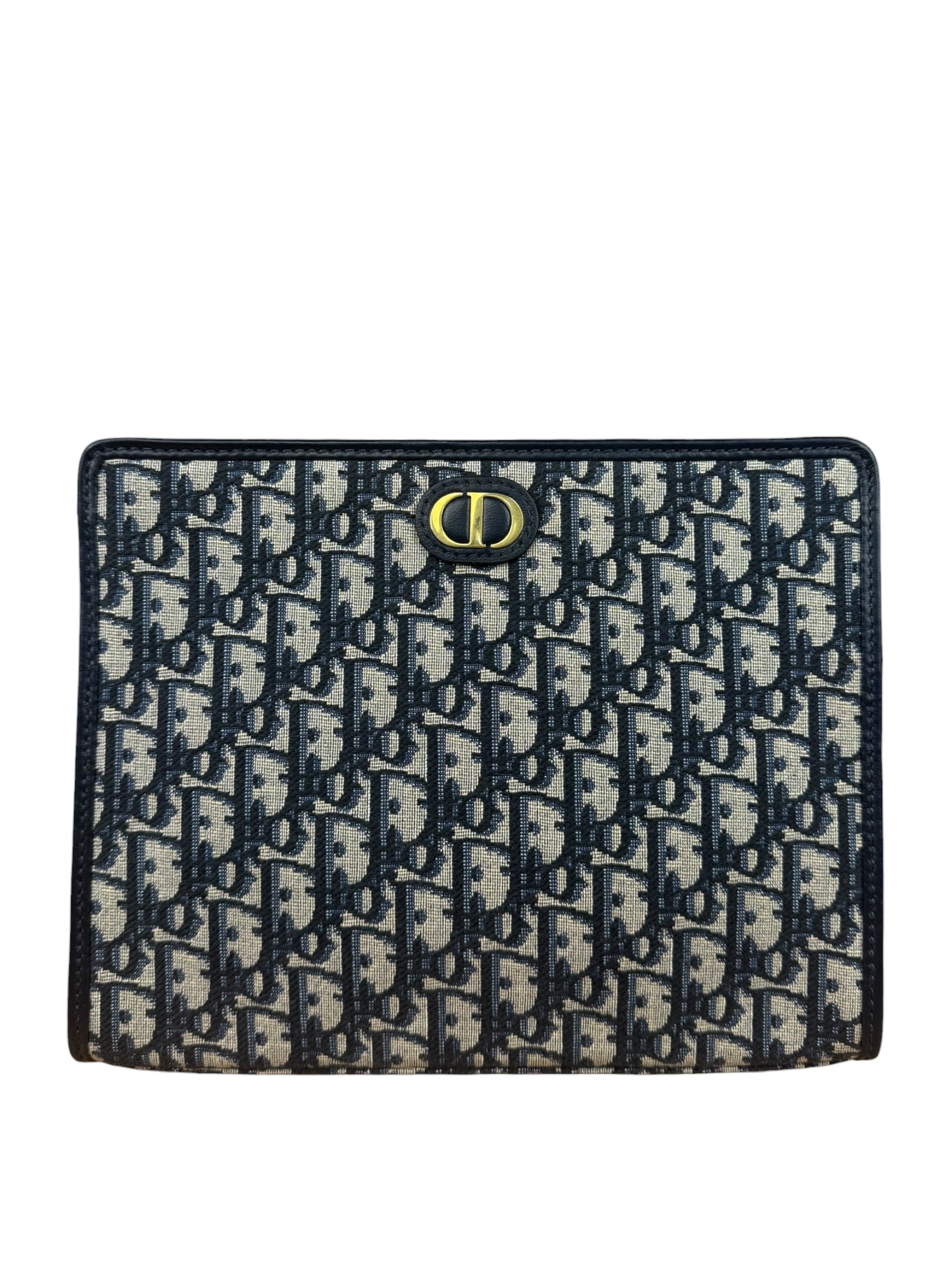 Dior Blue Oblique 30 Montaigne Dea Clutch Pouch