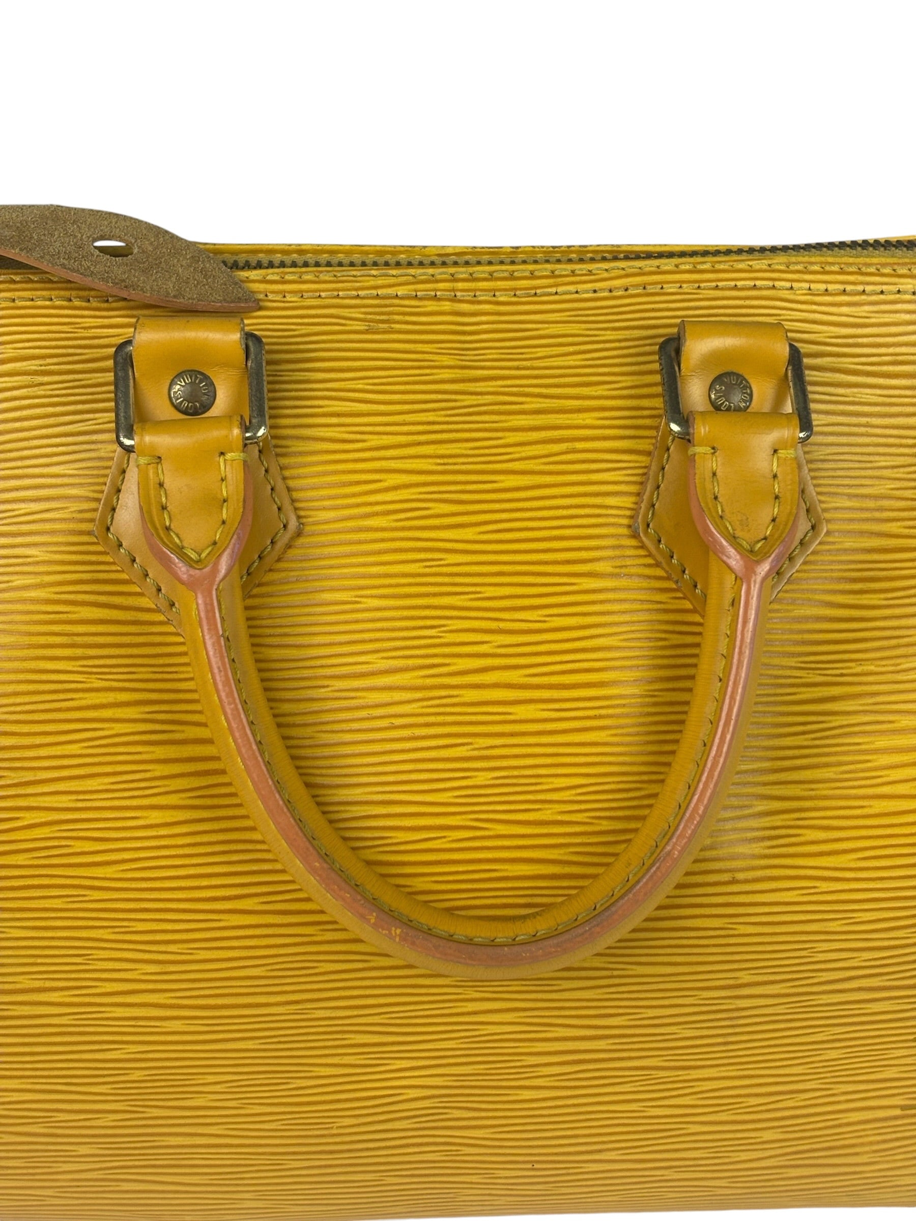 Louis Vuitton Yellow Epi Leather Speedy 25