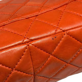 Chanel Orange Quilted Lambskin Flap Bag 2008