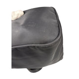 Fendi Vintage Black Nylon Leather Trim FF Roll Tote Bag