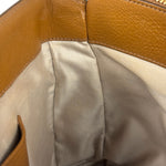 Miu Miu Beige/Brown Bicolor Leather Madras Handbag