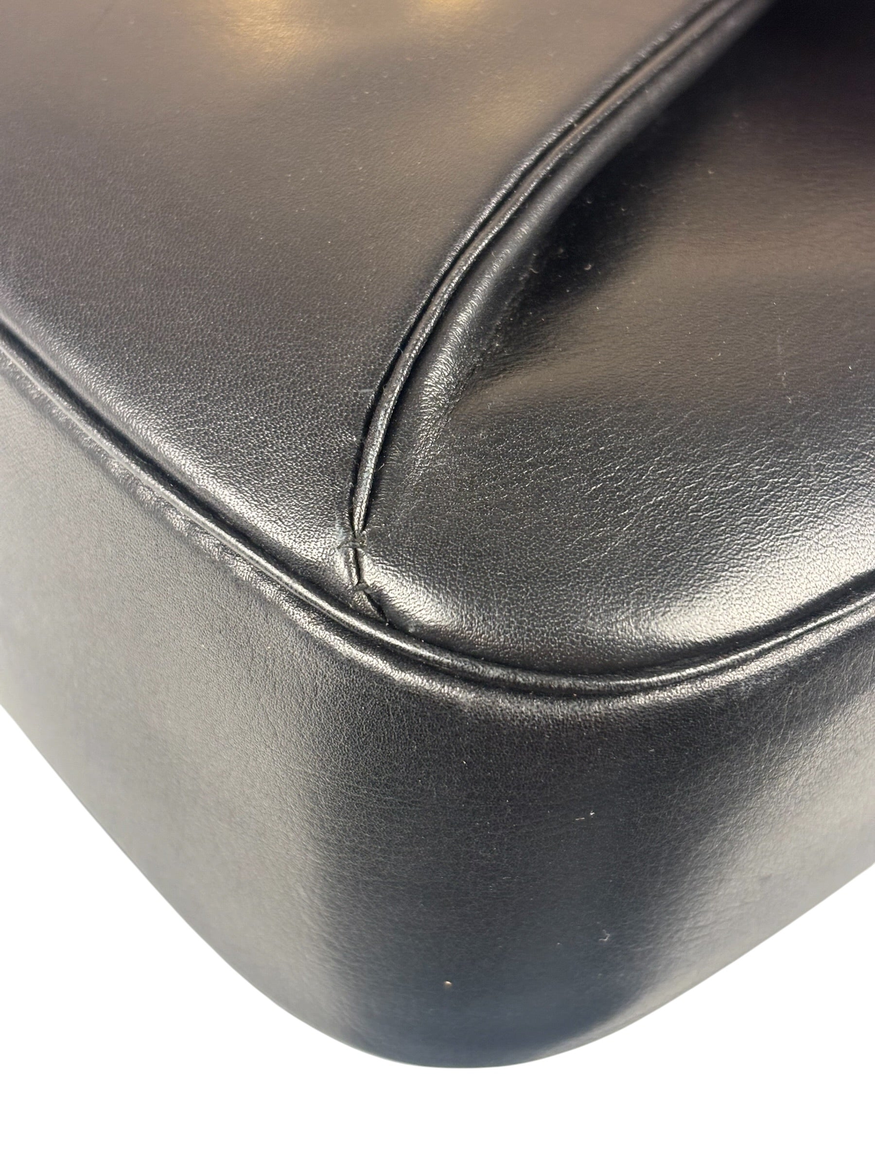 Cartier Must De Vintage Black Panthere Shoulder Bag