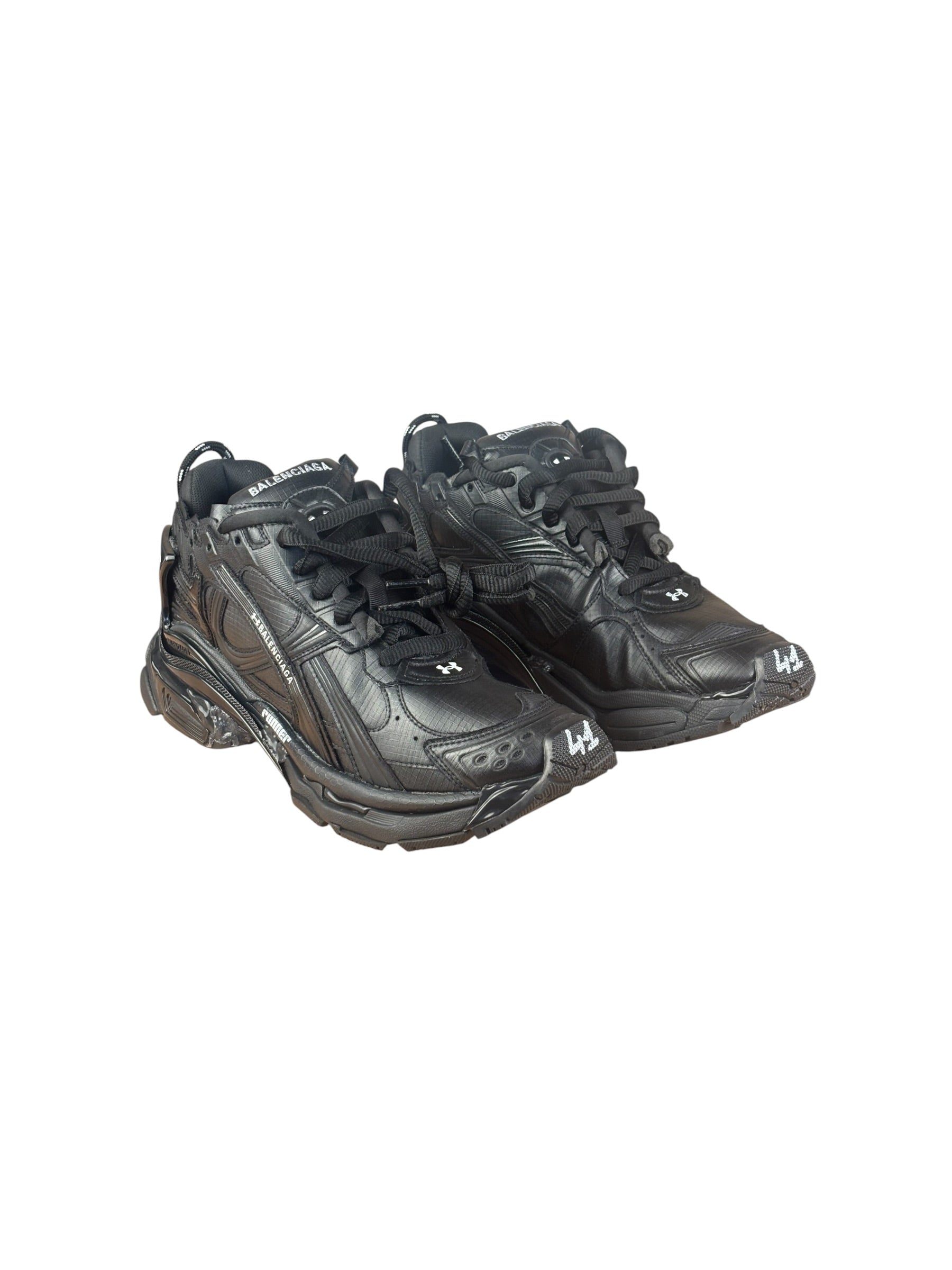Balenciaga x Under Armour Black Runner Ripstop Sneakers