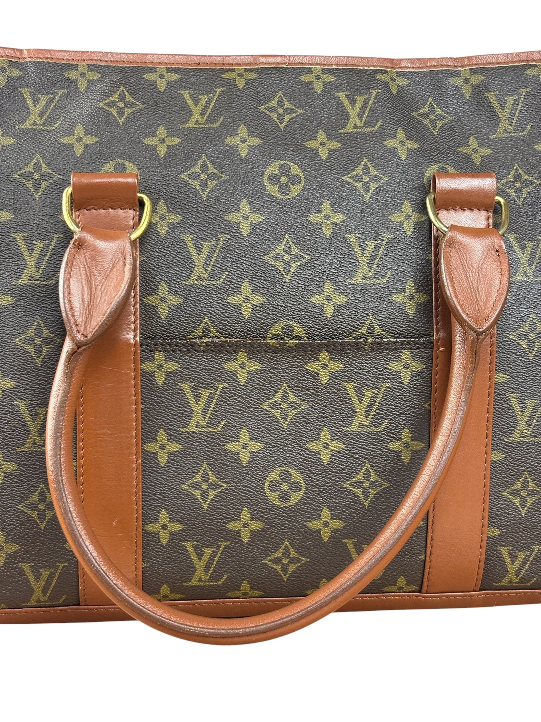 Louis Vuitton Vintage Monogram Sac Weekend Tote Bag MM