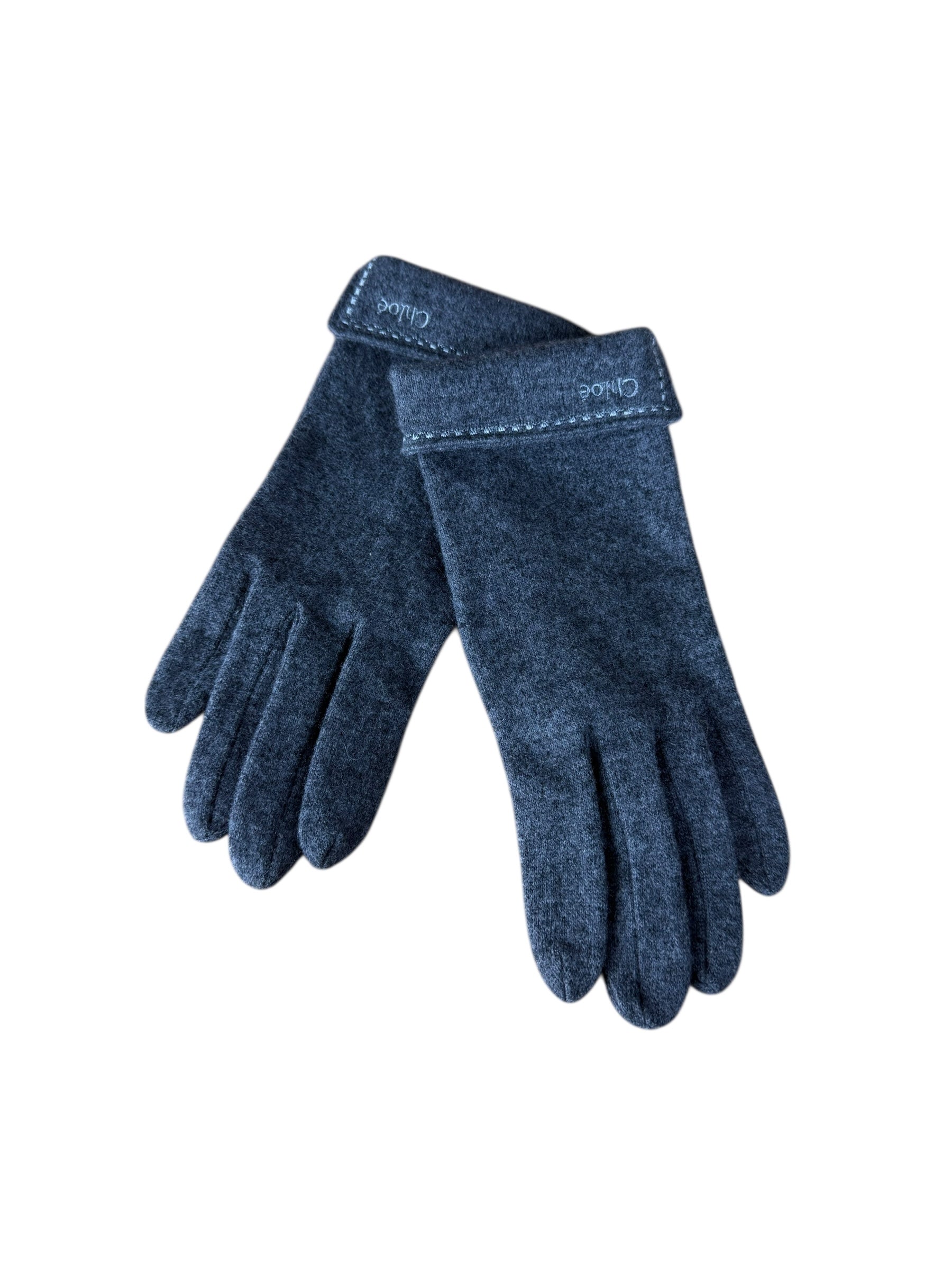 Chloé Grey Wool Gloves