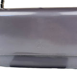 Gucci Grey Patent Leather Flap Mini Shoulder Bag