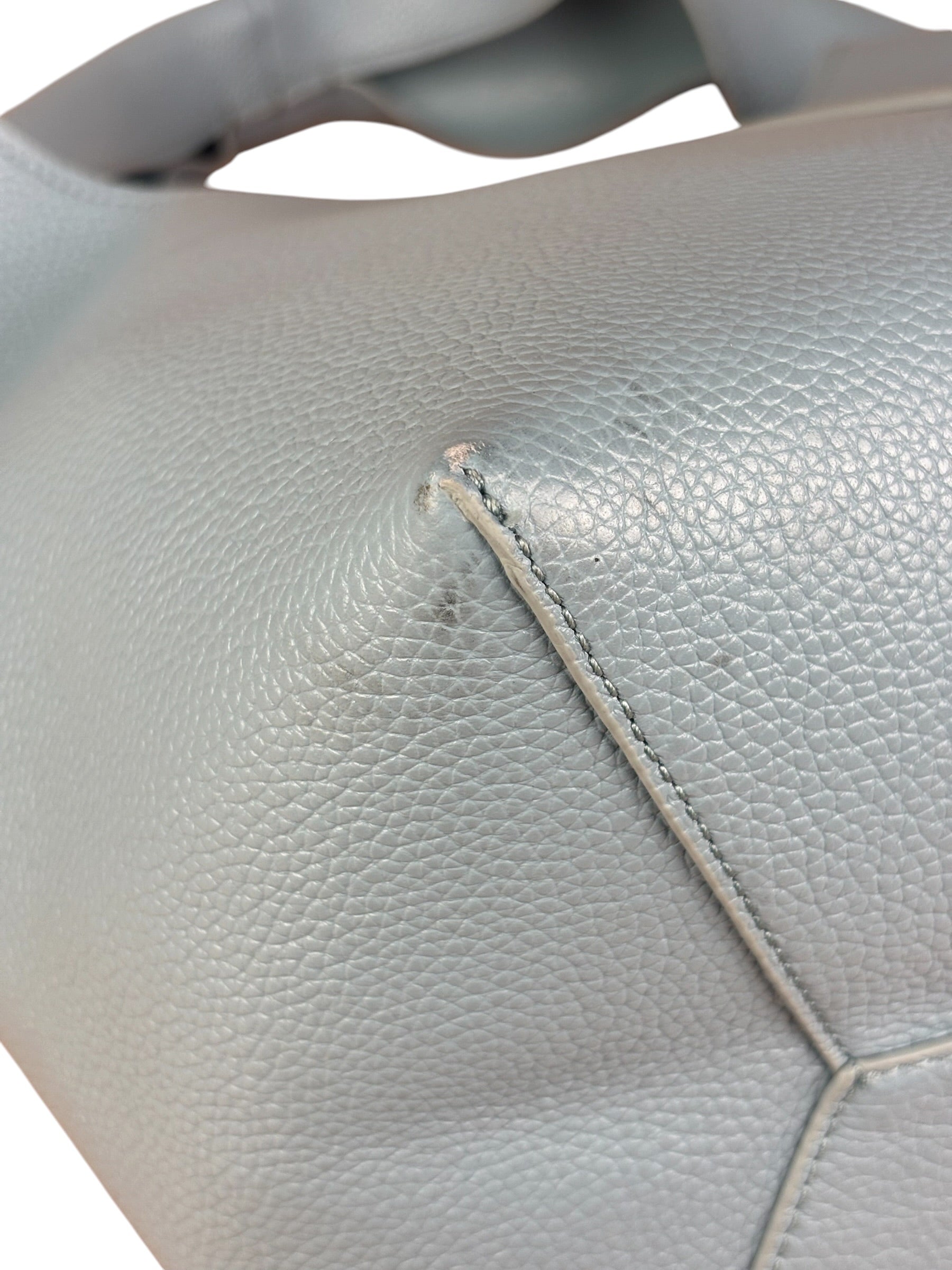 Marc Jacobs Light Blue Pebbled Leather The Sac Bag
