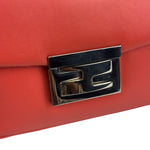Fendi Coral Pink Leather Mini Baguette