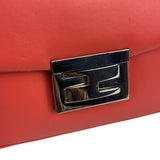 Fendi Coral Pink Leather Mini Baguette