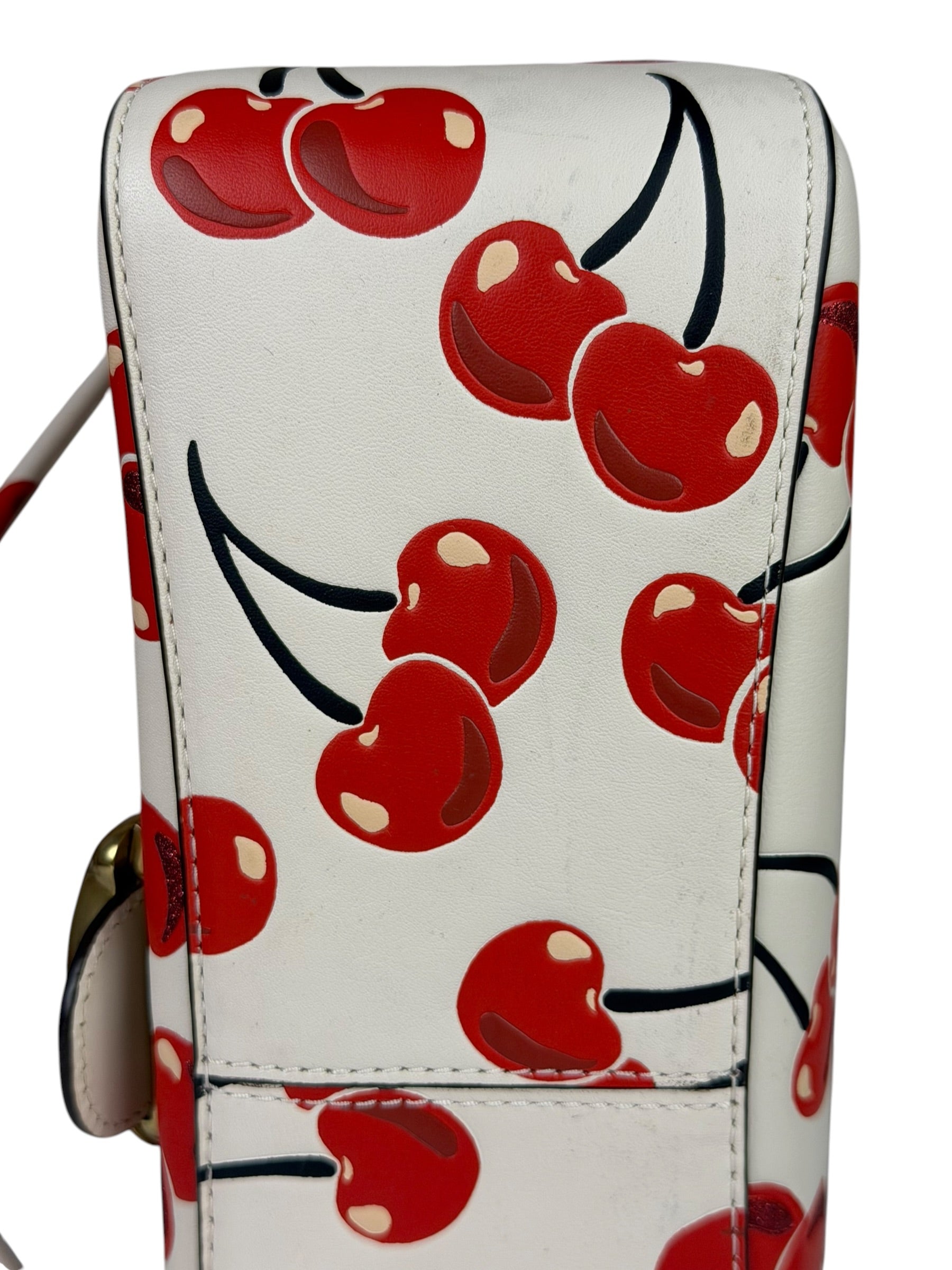 Coach Soft Tabby Shoulder Bag With Cherry Print