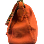 Fendi Vintage Peachy Suede/Leather Forever Flap Mamma Baguette
