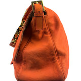 Fendi Vintage Peachy Suede/Leather Forever Flap Mamma Baguette