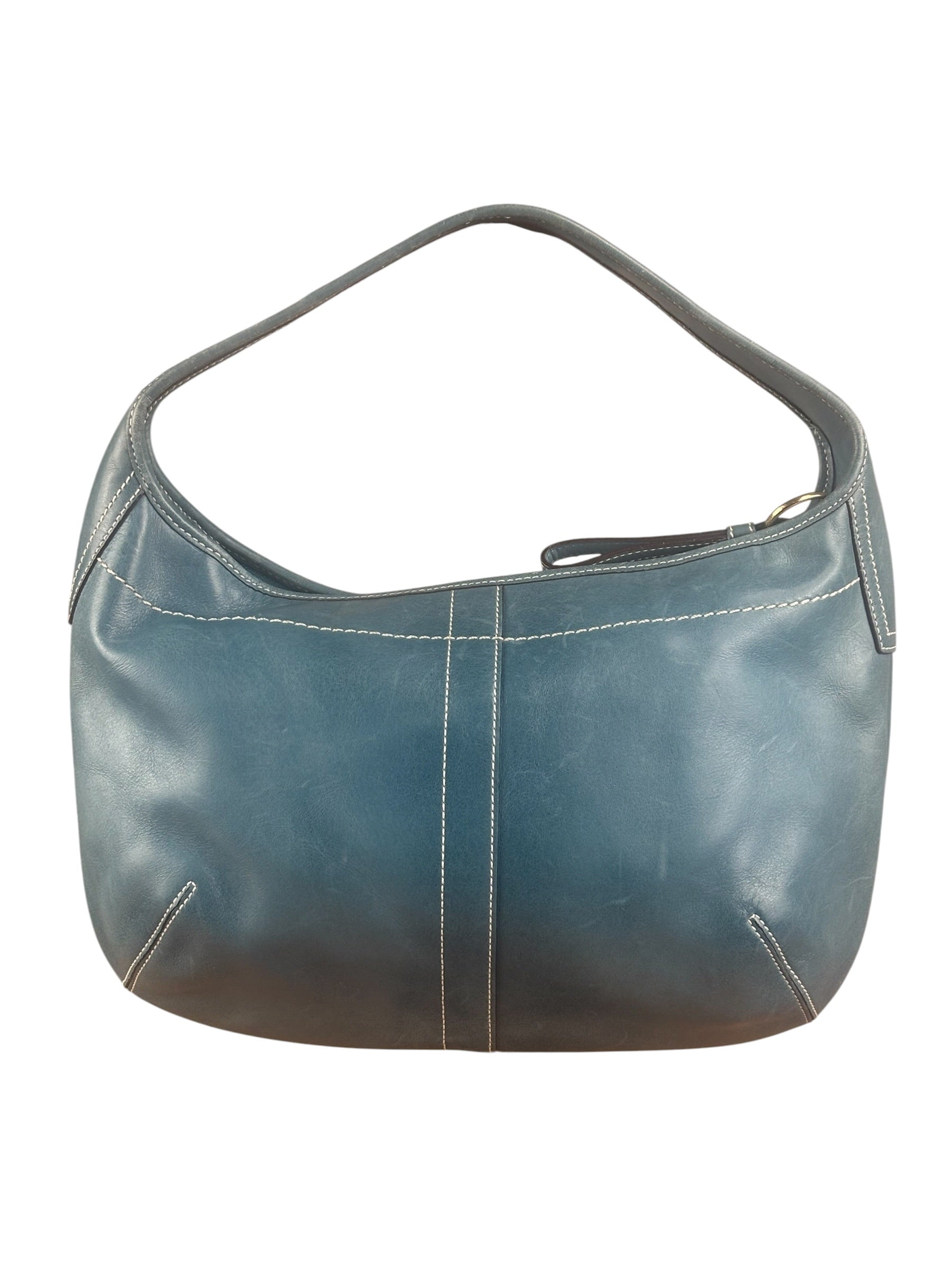 Coach Vintage Teal Leather Ergo Hobo Bag