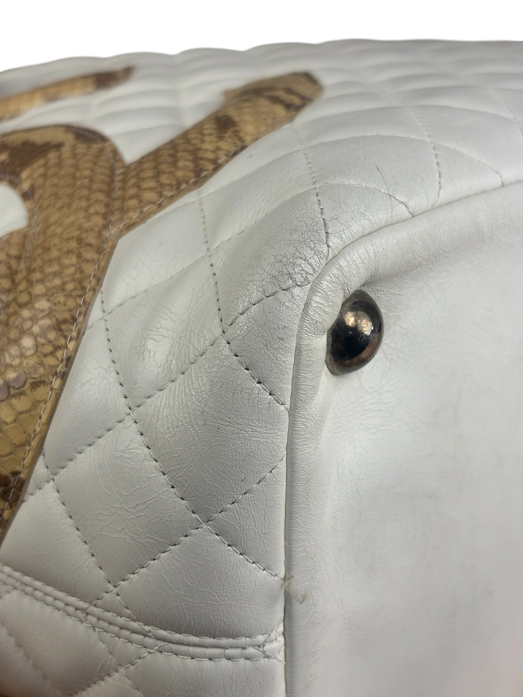 Chanel Python Large CC Cambon Ligne Tote 2005