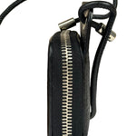 Yves Saint Laurent Black Leather Paris Lanyard Wallet