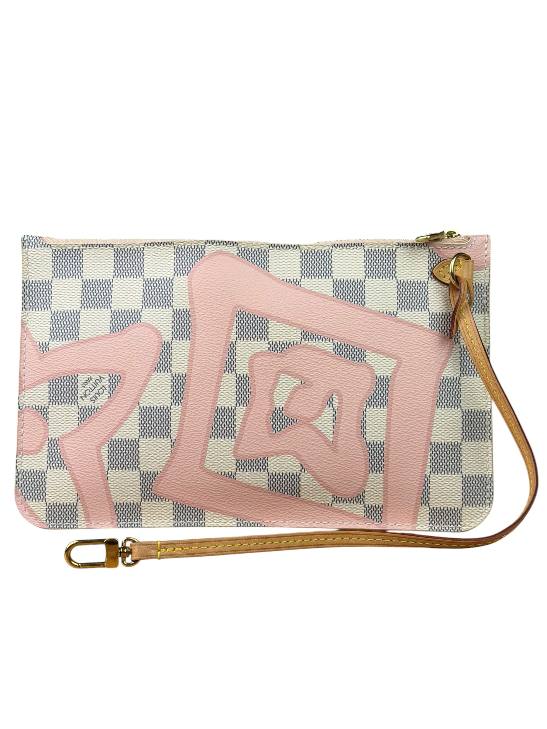 Louis Vuitton Limited Edition Pink Damier Azur Tahitienne Neverfull GM