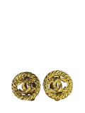Chanel CC Twisted Rope Clip On Earring
