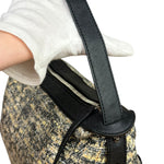 Chanel Black/Beige Tweed Clover Hobo Shoulder Bag '05-'06