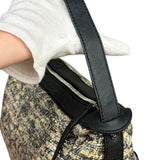 Chanel Black/Beige Tweed Clover Hobo Shoulder Bag '05-'06