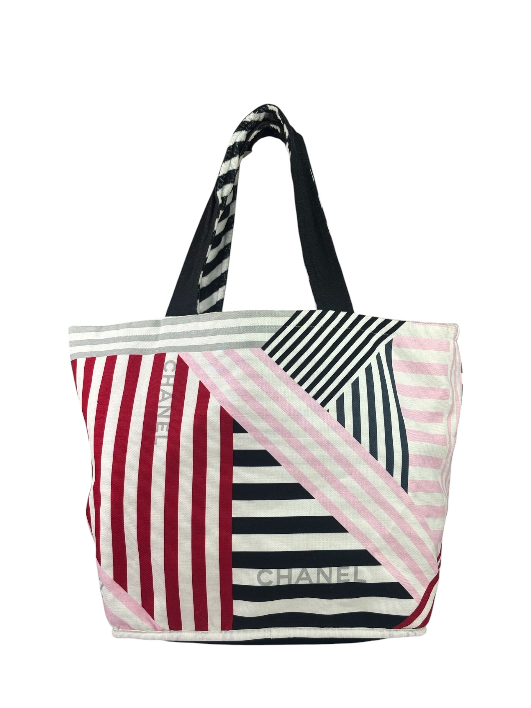 Chanel Colorblock La Pausa Reversible Beach Tote Cruise 2019