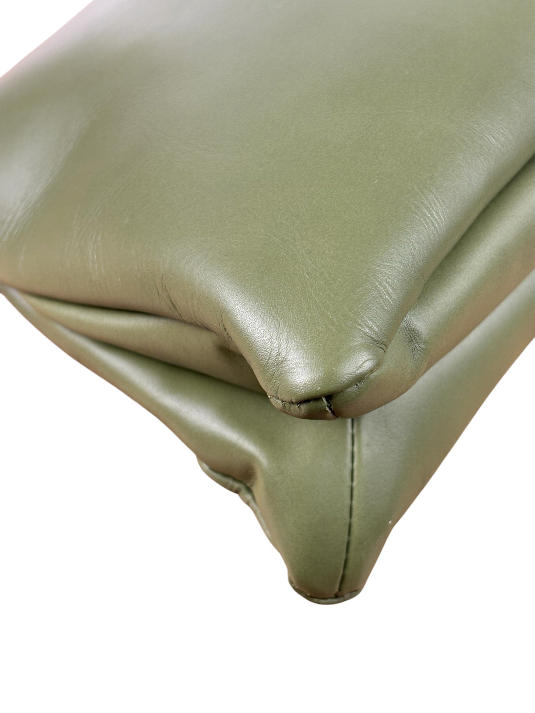Bottega Veneta Baby Liberta Green Leather Shoulder Bag