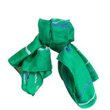 Gucci Green Cotton Rope & Anchor Scarf