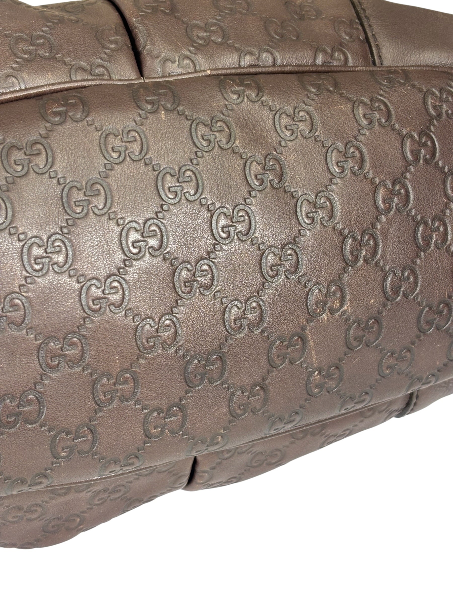 Gucci Brown GG Supreme Shoulder Bag