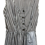 Prada Blue Sleeveless Striped Dress